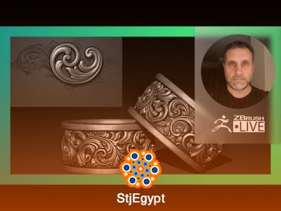 Sculpting Organic Jewelry Designs in ZBrush – Baroque & Artistic Jewelry Creation