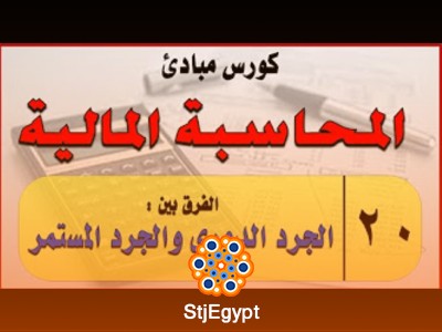 كورس أساسيات ومبادئ المحاسبة مع أ . محمد صابر بكر