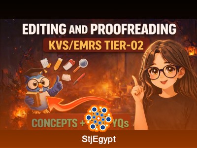Editing & Proofreading in One Shot: Complete Revision + PYQs (KVS/EMRS Tier-02)