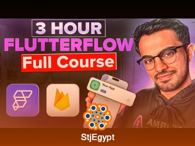 FlutterFlow + Firebase + Flutter Programming Full 3+ Hour Course (Build Any App After Watching This)
