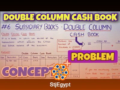 Double Column Cash Book – Concept & Problems (By Saheb Academy)