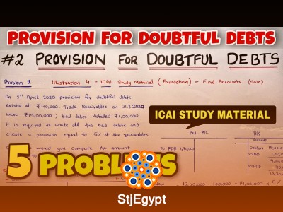 Provision for Doubtful Debts – 5 Practice Problems (Series #2) | By Saheb Academy