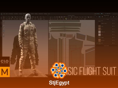 Basic Flight Suit in Marvelous Designer & CLO3D