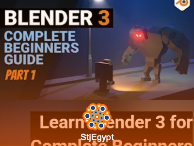 Blender 3 Complete Beginner Course – Modeling, Materials, Lighting & Full Scene Project