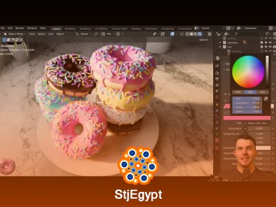 Blender Donut Beginner Course – Complete 3D Modeling, Texturing & Rendering Masterclass